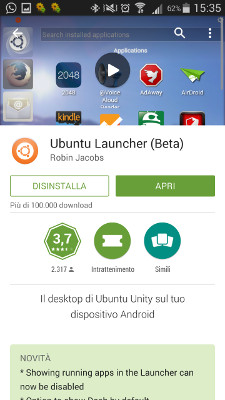 Ubuntu Launcher beta