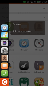 ubuntu phone launcher browser